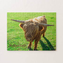 動物と農場の恋人のための高地牛の牛 ジグソーパズル