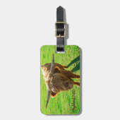 動物と農場の恋人のための高地牛の牛 ラゲッジタグ (正面縦)