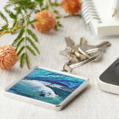 動物と野生動物の支援者のためのクマのデザイン キーホルダー (側面)