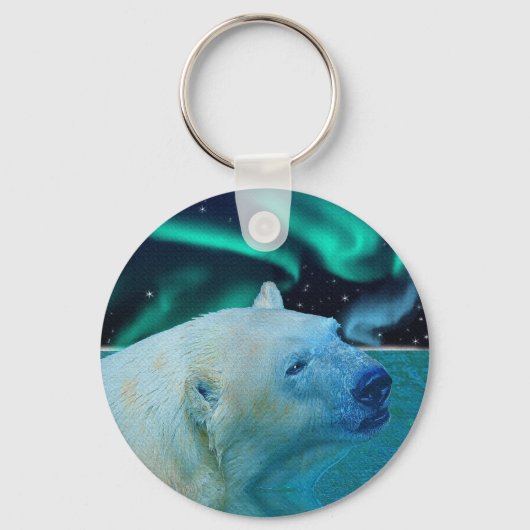 動物と野生動物の支援者のためのクマのデザイン キーホルダー (正面)