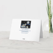 動物と野生動物の支援者のためのクマのデザイン サンキューカード (裏面)