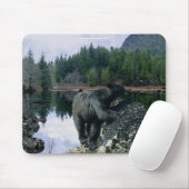 動物と野生動物の支援者のためのクマのデザイン マウスパッド (マウス)
