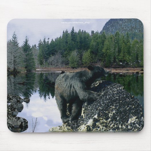 動物と野生動物の支援者のためのクマのデザイン マウスパッド (正面)