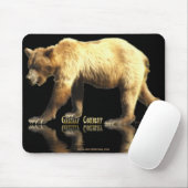 動物と野生動物の支援者のためのクマのデザイン マウスパッド (マウス)
