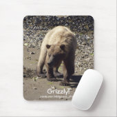 動物と野生動物の支援者のためのクマのデザイン マウスパッド (マウス)