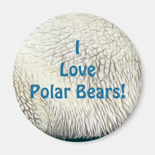 動物と野生動物の支援者のためのクマのデザイン マグネット (正面)