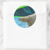 動物と野生動物の支援者のためのクマのデザイン ラウンドシール (バッグ)