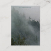 動物と野生動物の支援者のためのクマのデザイン 名刺 (裏面)