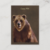 動物と野生動物の支援者のためのクマのデザイン 名刺 (裏面)