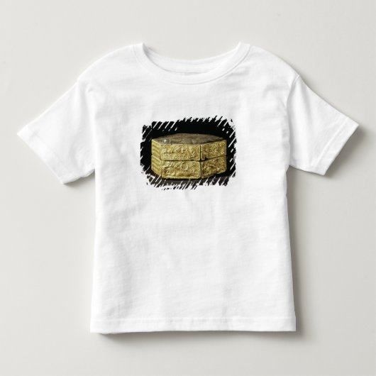 動物と飾られる六角形のらしんばん座 トドラーTシャツ (正面)