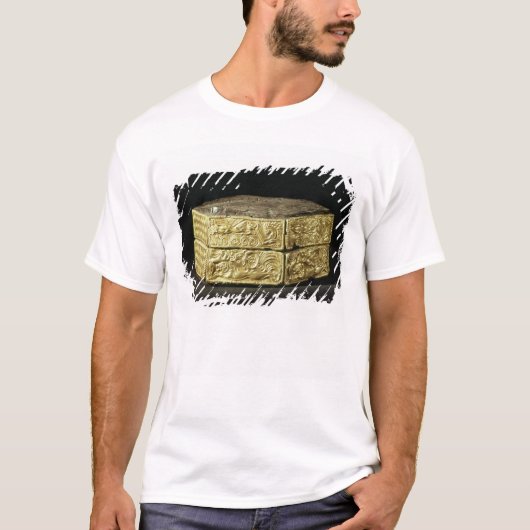動物と飾られる六角形のらしんばん座 Tシャツ (正面)