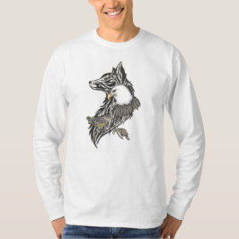 動物と鳥のガイドの前後Tシャツ Tシャツ