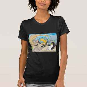 動物による水中ホッケー Tシャツ