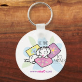 動物に優しい – ロッキー キーホルダー (正面)