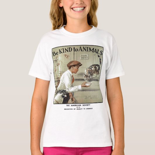 動物に優しい Tシャツ (正面)