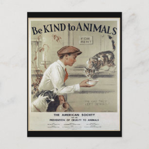 動物に優しい – Vintage Poster ポストカード