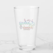 動物に優しさを示すレインボータイポグラフィ タンブラーグラス (裏面)