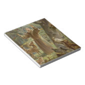 動物に囲まれたアッシジの聖フランシス ノートパッド (アングル)