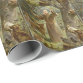 動物に説教するAssisiのSt Francis ラッピングペーパー (ロールコーナー)