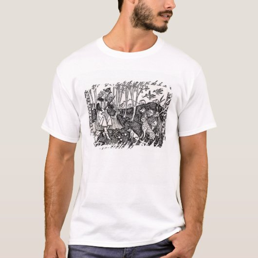 動物に遊んでいるオルペウス1500年 Tシャツ (正面)