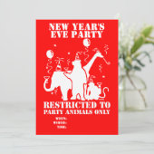 動物に限定されたパーティー 招待状 (スタンド正面)