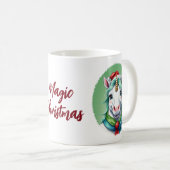 動物のおもしろいクリスマスのお気に入り – Unicorn 1 コーヒーマグカップ (正面右)