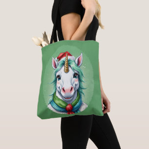 動物のおもしろいクリスマスのお気に入り – Unicorn 1 トートバッグ