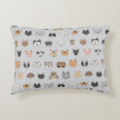 動物のおもしろい：猫の犬ドードルミックス アクセントクッション (正面)