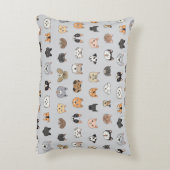 動物のおもしろい:猫の犬ドードルミックス アクセントクッション (裏面(縦))