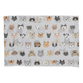 動物のおもしろい：猫の犬ドードルミックス 枕カバー (正面)