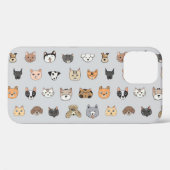 動物のおもしろい：猫の犬ドードルミックス Case-Mate iPhoneケース (裏面 (横))