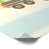 動物のおもちゃの列車と飛行機の冒険が待っている ポスター (角)