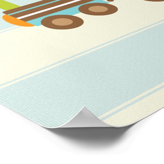 動物のおもちゃの列車と飛行機の冒険が待っている ポスター (角)