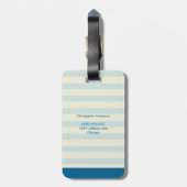 動物のおもちゃ列車と飛行機のリトルエクスプローラー ラゲッジタグ (裏面縦)