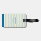 動物のおもちゃ列車と飛行機のリトルエクスプローラー ラゲッジタグ (裏面横)