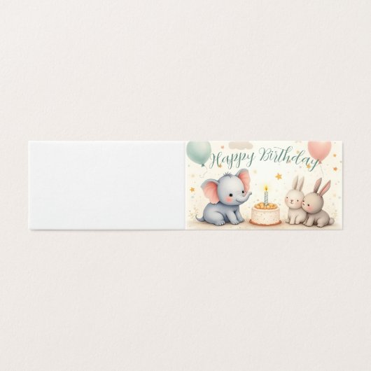 動物のお友達とかわいいお誕生日おめでとう (外部フラット)