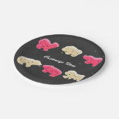 動物のお菓子 スプリンクル 1歳の誕生日パーティー ペーパープレート (アングル)