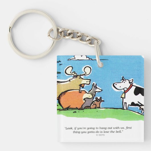 動物のかちりと言う音 キーホルダー (正面)