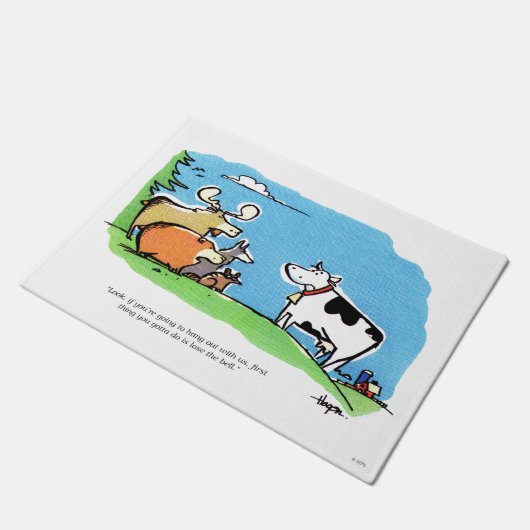 動物のかちりと言う音 ドアマット (アングル)