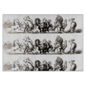 動物のかわいいアートユニコーン象ライオン動物園 カッティングボード (正面)