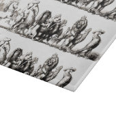 動物のかわいいアートユニコーン象ライオン動物園 カッティングボード (角)