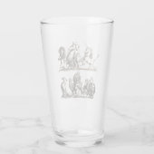 動物のかわいいアートユニコーン象ライオン動物園 タンブラーグラス (裏面)