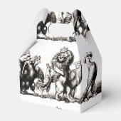 動物のかわいいアートユニコーン象ライオン動物園 フェイバーボックス (正面サイド)