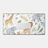 動物のかわいいカラフル デスクマット (キーボード&マウス)