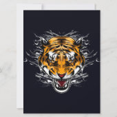 動物のかわいいトラ | バスルームの壁 (裏面)