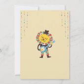 動物のかわいこちゃん祝ベビーシャワー招待状 招待状 (裏面)