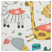 動物のすごい英雄 ファブリック (クローズアップ)