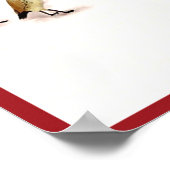 動物のためのクリスマスパーティーファームフォークアートドッグ ポスター (角)