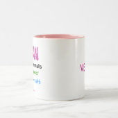 動物のためのビーガンツートーンコーヒーマグ ツートーンマグカップ (中央)