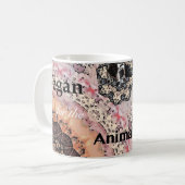 動物のためのビーガン コーヒーマグカップ (正面左)